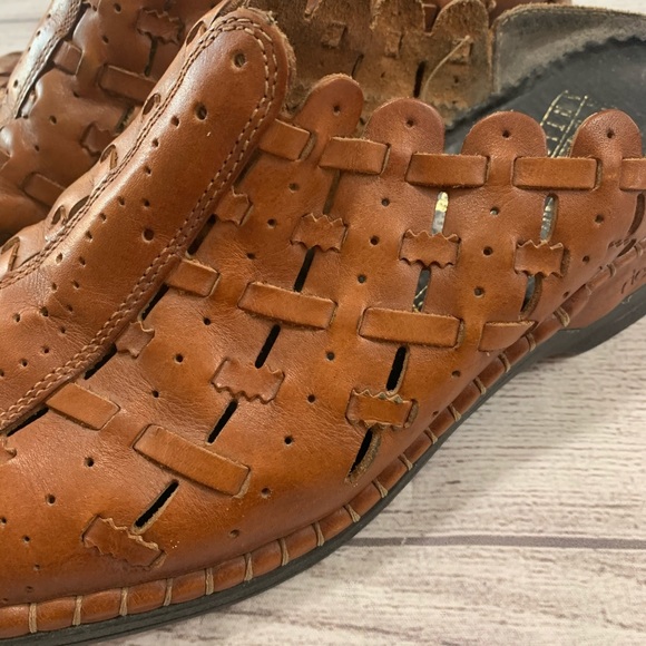 Rieker Womens Size 40 / 9 Brown Leather Shoes - Picture 3 of 12